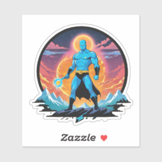 blue man Of The North10 Sticker