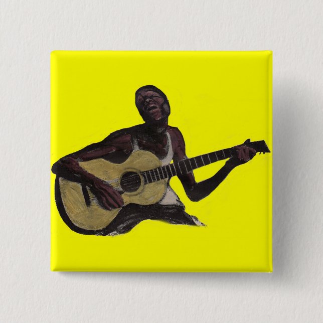 blue man singing the blues button (Front)