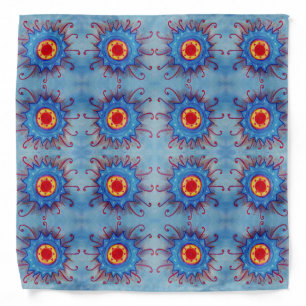 Blue Mandala Bandanna