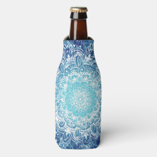Blue Mandala Bottle Cooler