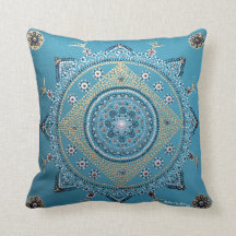 Blue Mandala Cushion