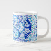 blue mandala design mug (Right)