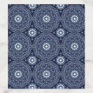 Blue Mandala Envelope Liner
