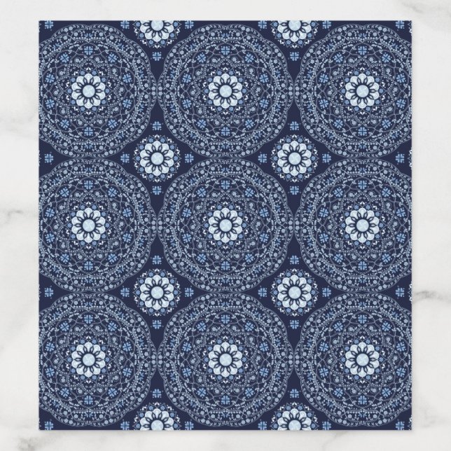 Blue Mandala Envelope Liner (Design)