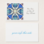 Blue mandala hearts pattern Thunder_Cove (Front & Back)