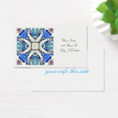 Blue mandala hearts pattern Thunder_Cove (Desk)