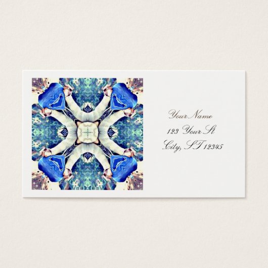 Blue mandala hearts pattern Thunder_Cove (Front)