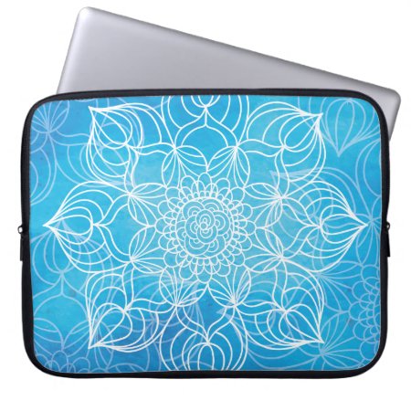 Blue Mandala Laptop Sleeve