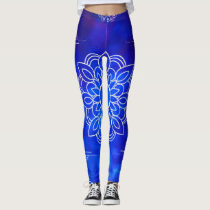 Blue Mandala Leggings