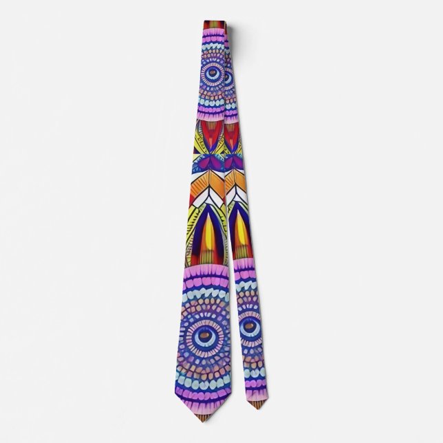 Blue Mandala  Neck Tie (Front)