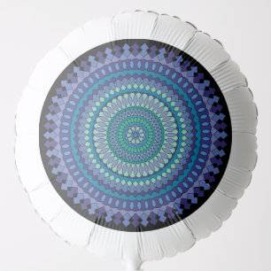 Blue Mandala Party Balloon