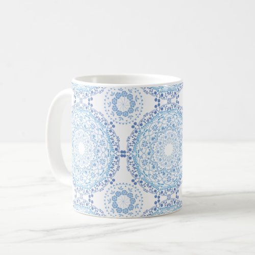 Blue Mandala Pattern Mug