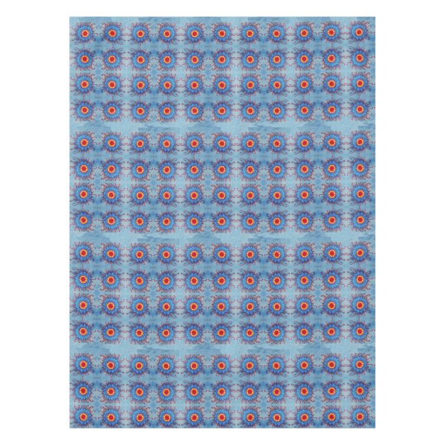 Blue Mandala PatternTable Cloth (Front)