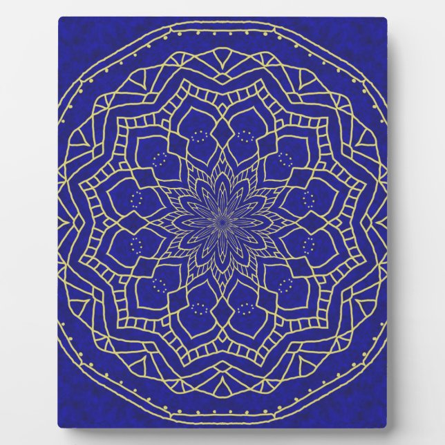 Blue Mandala Plaque (Front)