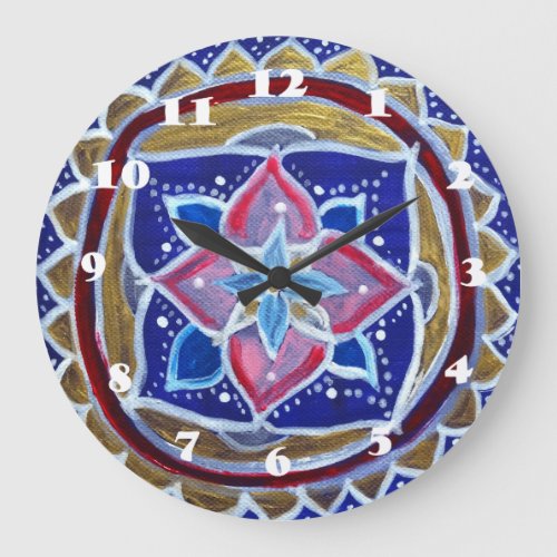 Blue Mandala  Wall Clock