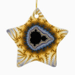 Blue Mandel Christmas Ornament