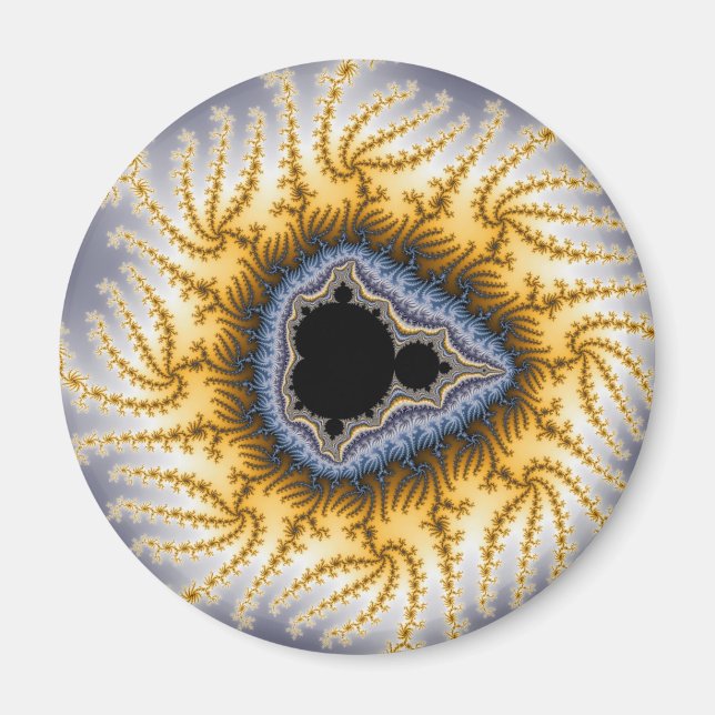 Blue Mandel - Fractal Magnet (Front)