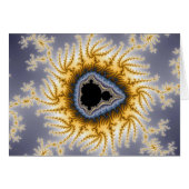 Blue Mandelbrot - Fractal Card (Front Horizontal)