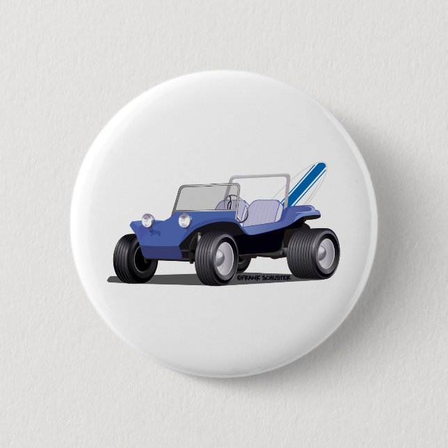 Blue Manx Side Button (Front)