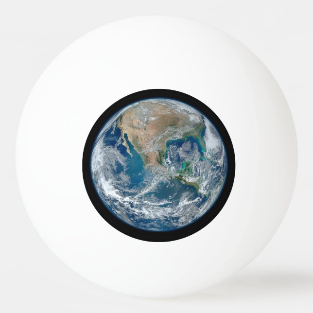 Blue Marble 2015 - Earth, Space, Planets Ping-Pong Ball (Back)