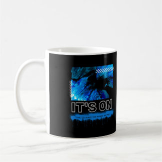 Blue Marble Abstract Acrylic Street Graphic Coffee Mug
