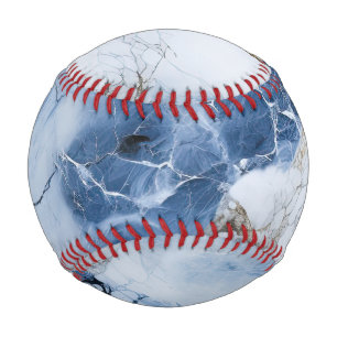 blue marble abstract coastal pattern baseball
