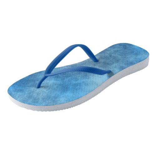 Blue Marble Abstract Flip Flops