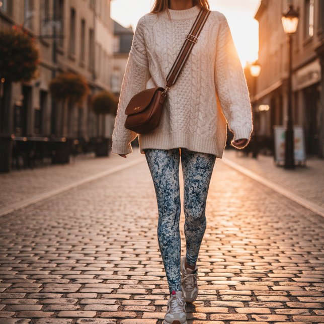 Blue Marble Abstract Leggings (Creator Uploaded)