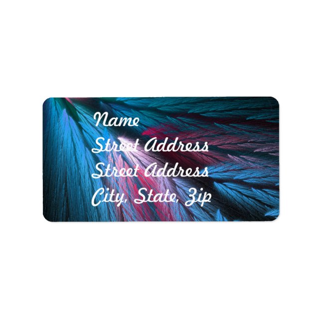 Blue Marble Address Sticker (Front)