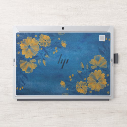 Blue Marble And Flower HP Elite Book HP Laptop Skin