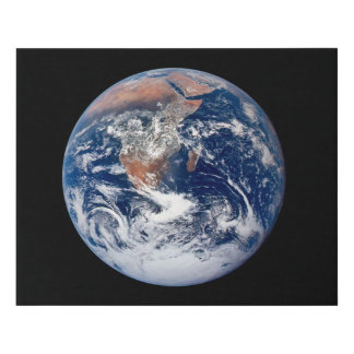 Blue Marble Apollo 17 Faux Wrapped Canvas Print