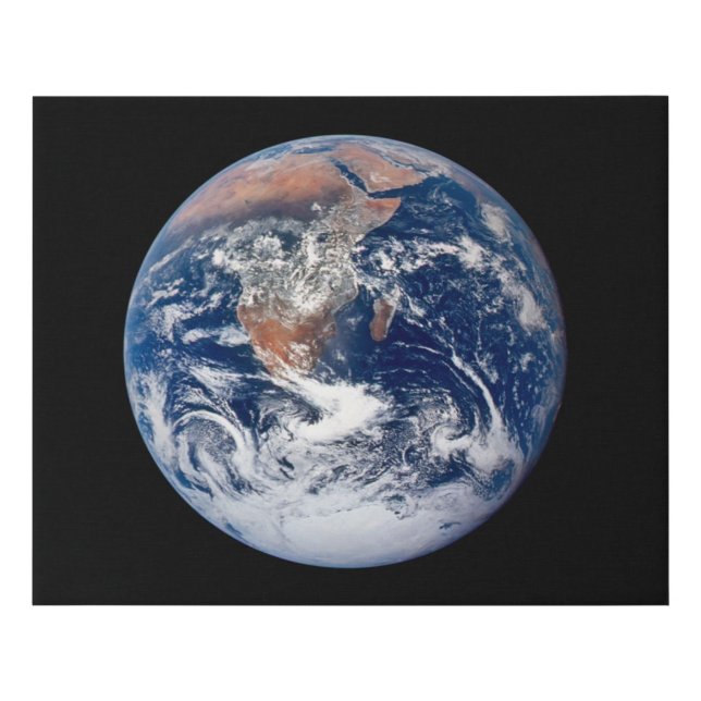 Blue Marble Apollo 17 Faux Wrapped Canvas Print (Front)