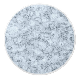 Blue marble ceramic knob