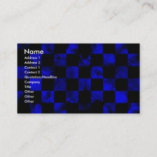 Blue Marble Checkerboard Business Card