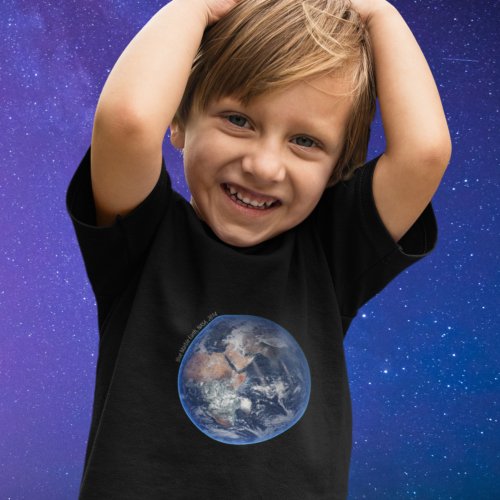 Blue Marble Earth 2014 Satellite Photograph Toddler T_shirt
