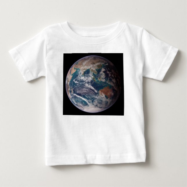 Blue Marble Earth (Eastern Hemisphere) Baby T-Shirt (Front)