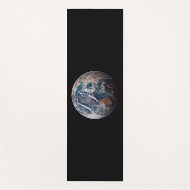 Blue Marble Earth (Eastern Hemisphere) Yoga Mat (Front)