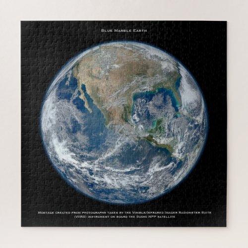 Blue Marble Earth Jigsaw Puzzle