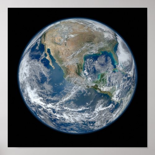 Blue Marble _ Earth Seen From Space Poster