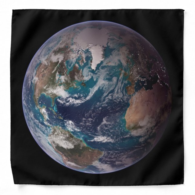Blue Marble Earth (Western Hemisphere) Bandana (Front)