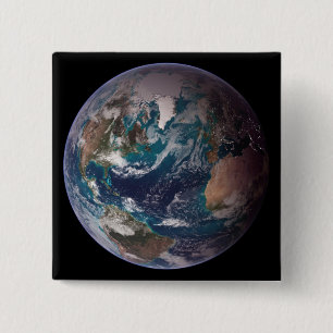 Blue Marble Earth (Western Hemisphere) Button