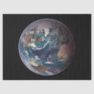 Blue Marble Earth (Western Hemisphere) Tissue Paper
