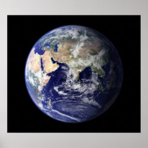 Blue Marble East View of Earth Poster