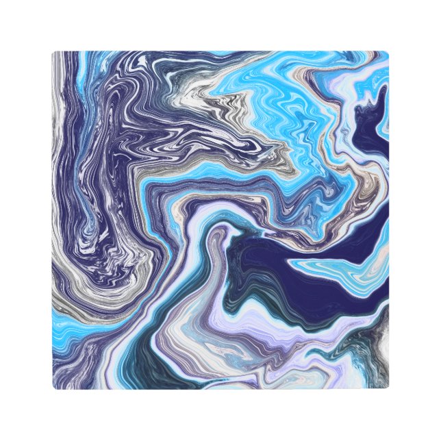 Blue Marble Fluid Art (Front)