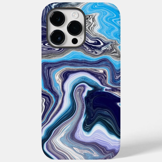 Blue Marble Fluid Art   Case-Mate iPhone Case (Back)