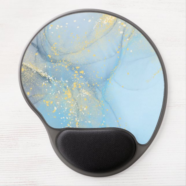 Blue Marble Gel Mousepad (Front)