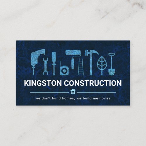 Blue Marble Handyman Tools ZazzleMade Business Card