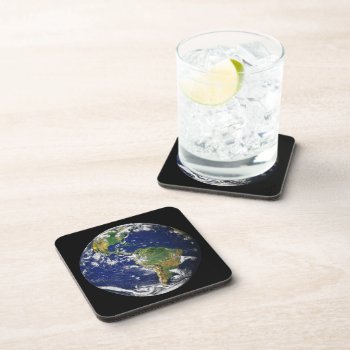 Blue Marble_home Planet Drink Coaster by UCanSayThatAgain at Zazzle