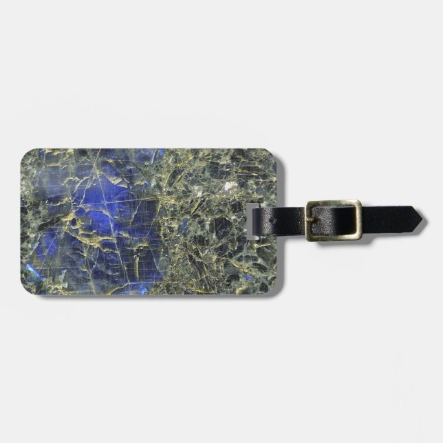 Blue Marble Luggage Tag (Front Horizontal)