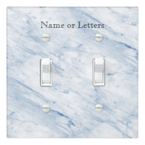 Blue Marble Modern Personalized Light Switch Cover